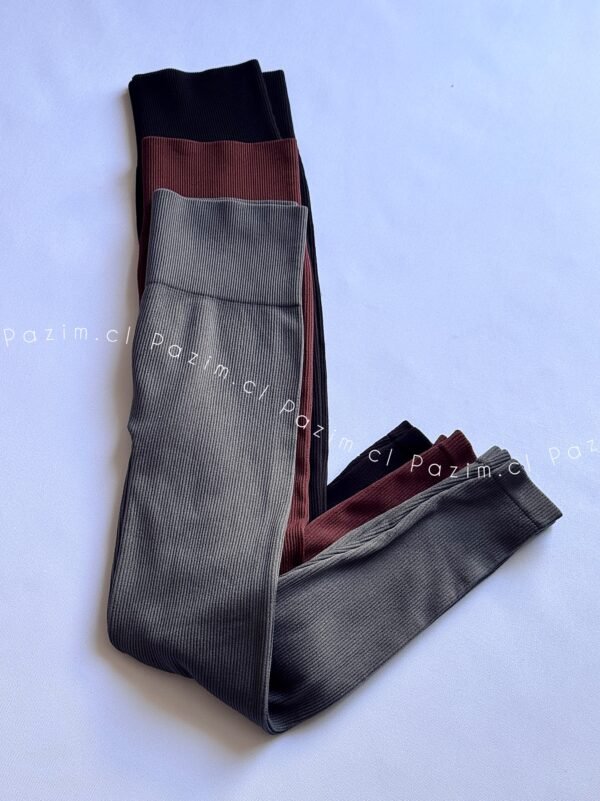 Calza larga rib