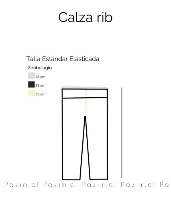 Calza larga rib - Imagen 4
