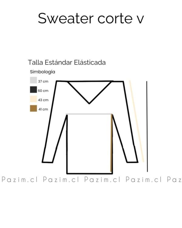Sweater corte v - Imagen 3
