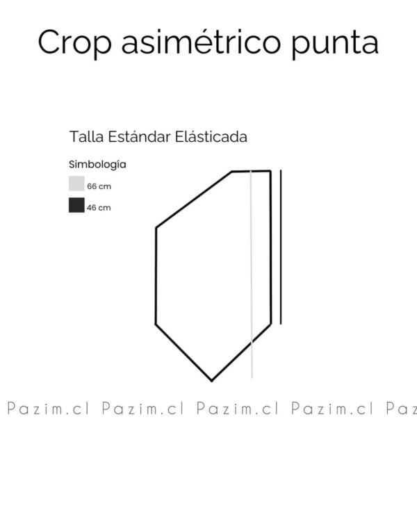 Crop asimetrico punta - Imagen 3