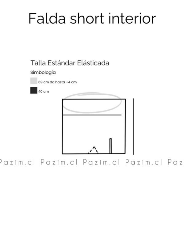 Falda short interior y gamuza - Imagen 4