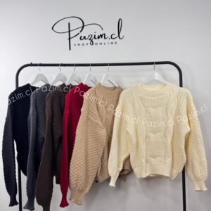 Sweater trenzado largo