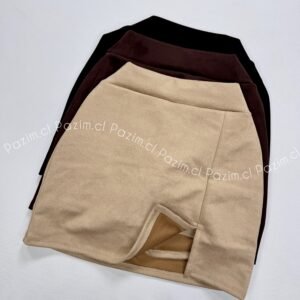 Falda short interior y gamuza