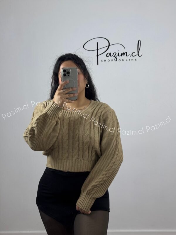 Sweater cuello cuadrado - Imagen 2