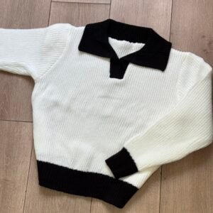 Sweater cuello color