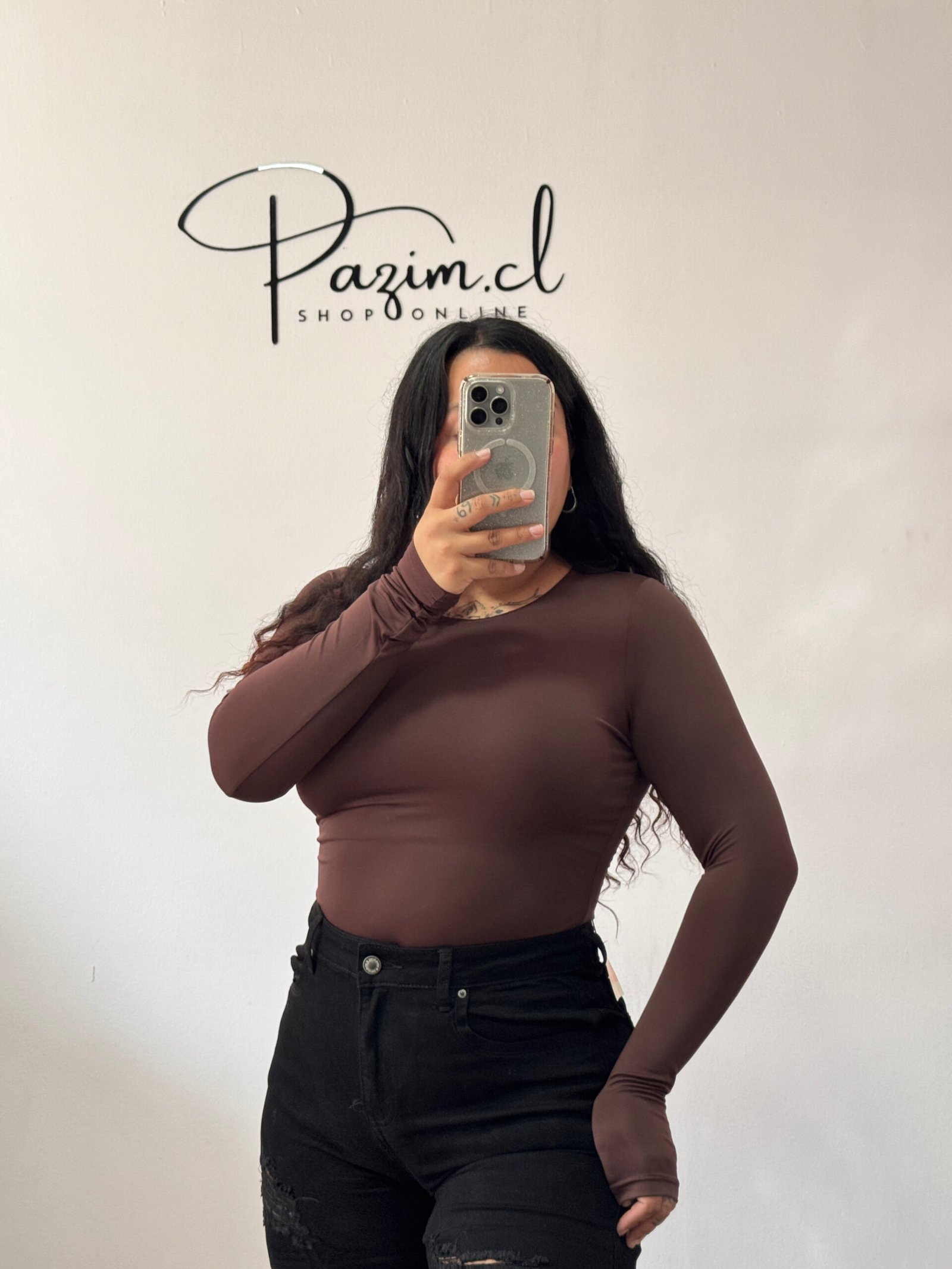 Body manga larga cuello redondo - Imagen 2