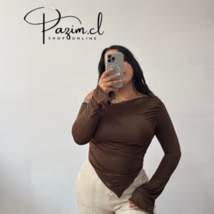 Crop punta manga larga ancha