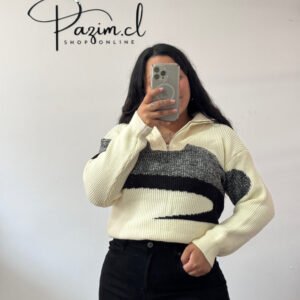Sweater cierre medio