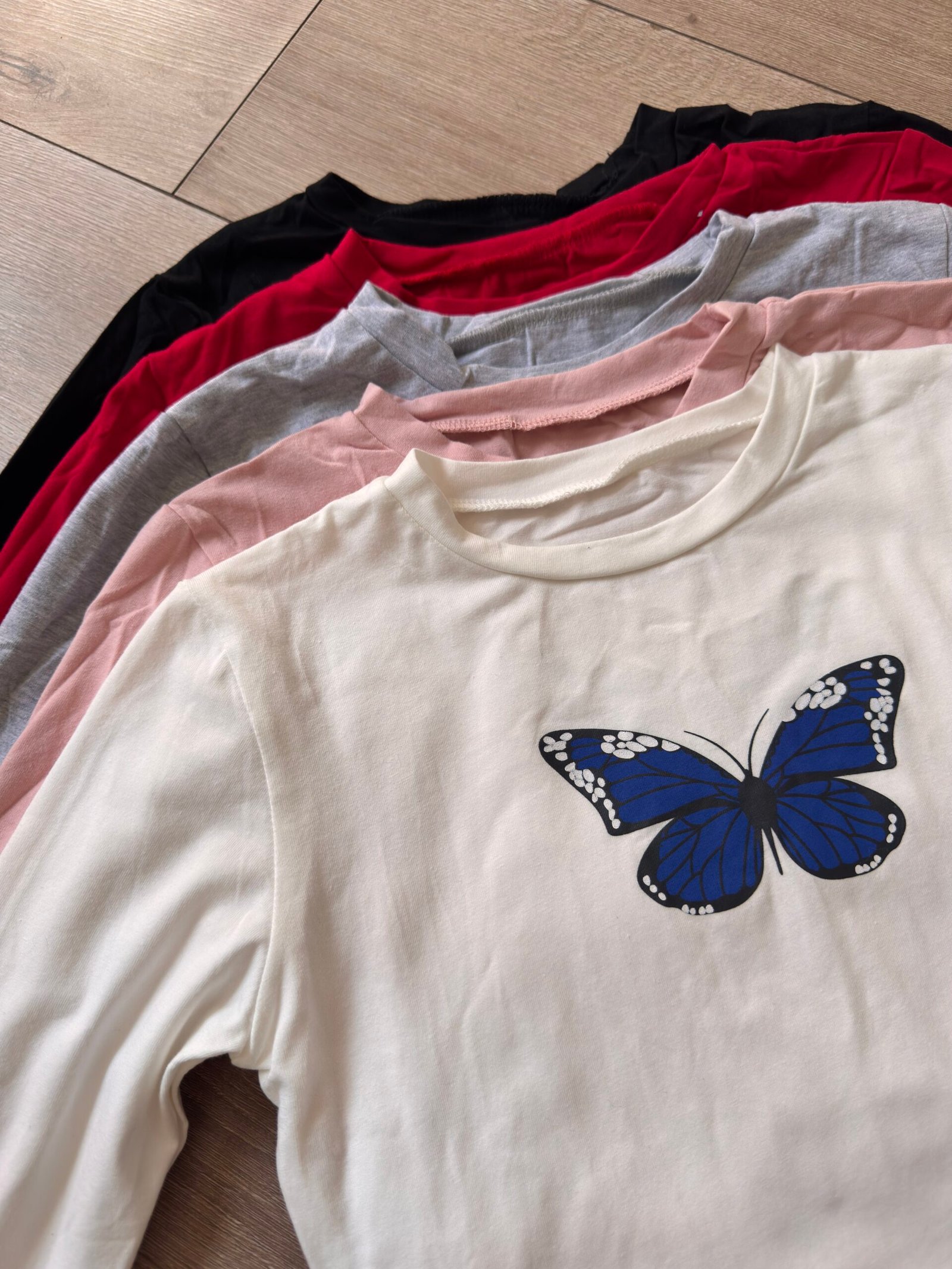 Crop mariposa manga larga - Imagen 3