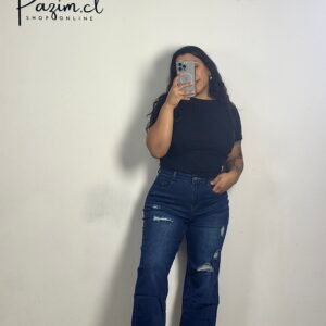 Wide leg azul oscuro