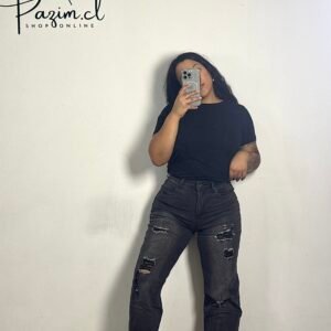 Wide leg gris jaspeado