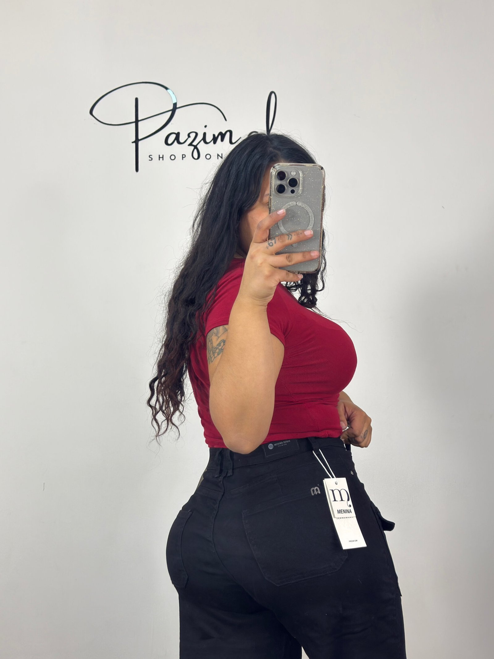 Menina súper wide leg negro - Imagen 2