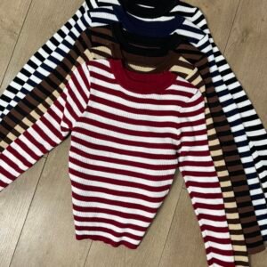 Sweater rayado redondo