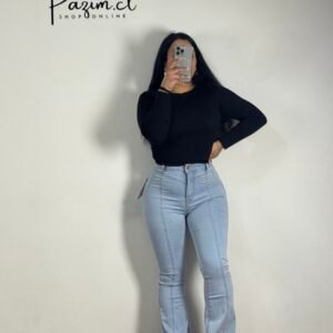 Menina flare celeste push up