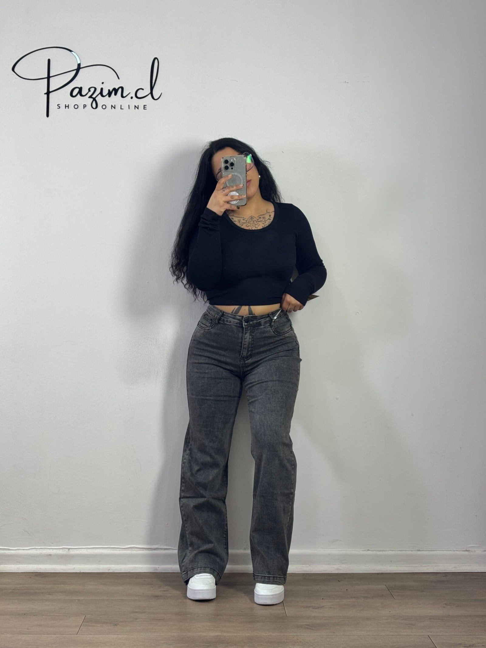 Wide leg gris premium