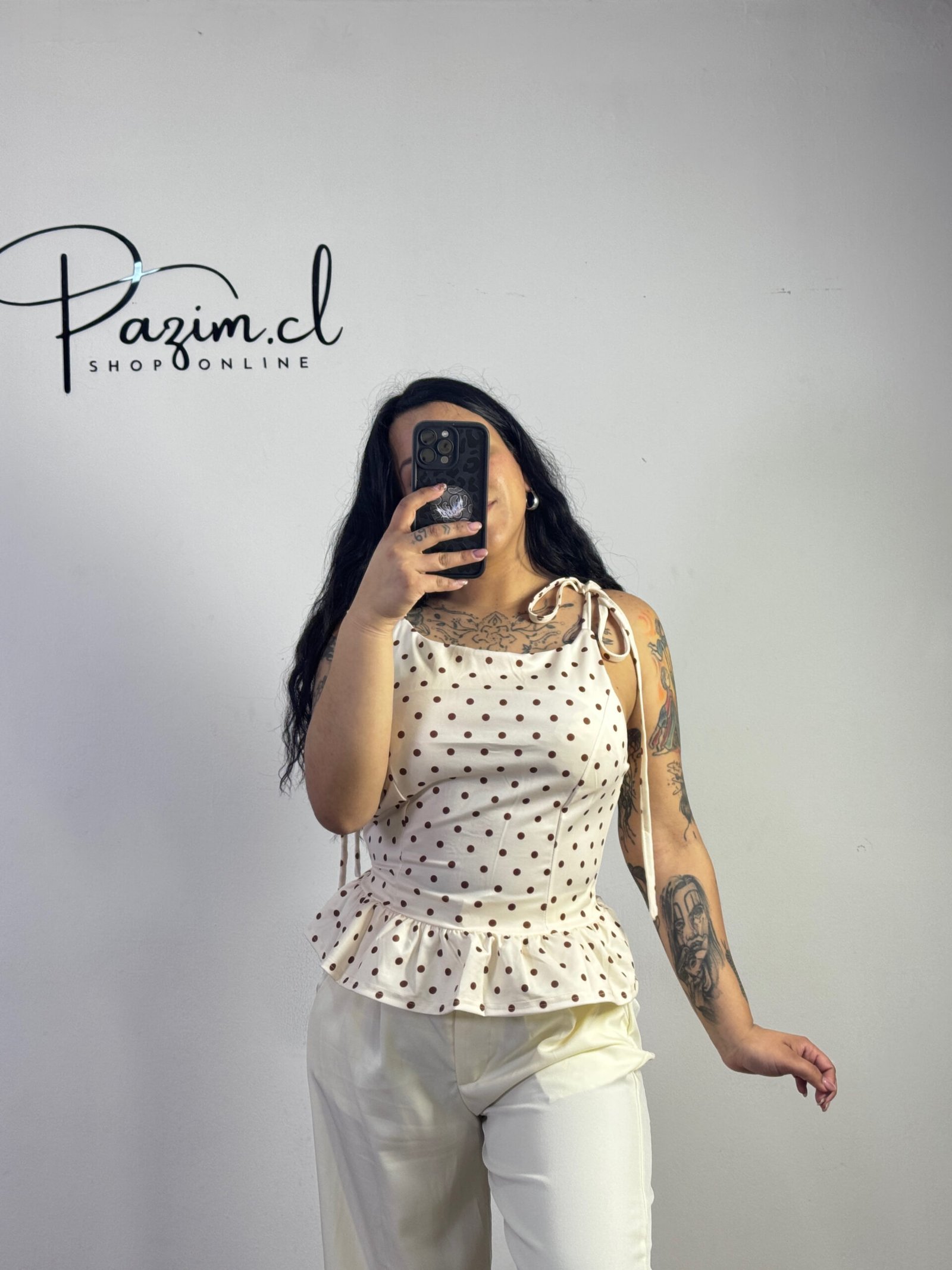 Crop lunares peplum - Imagen 2